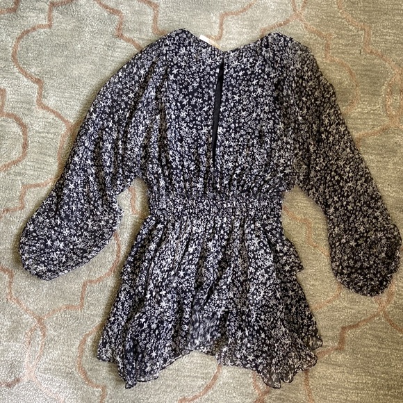 LoveShackFancy Kaia Star Printed Silk Mini Dress - Picture 5 of 9